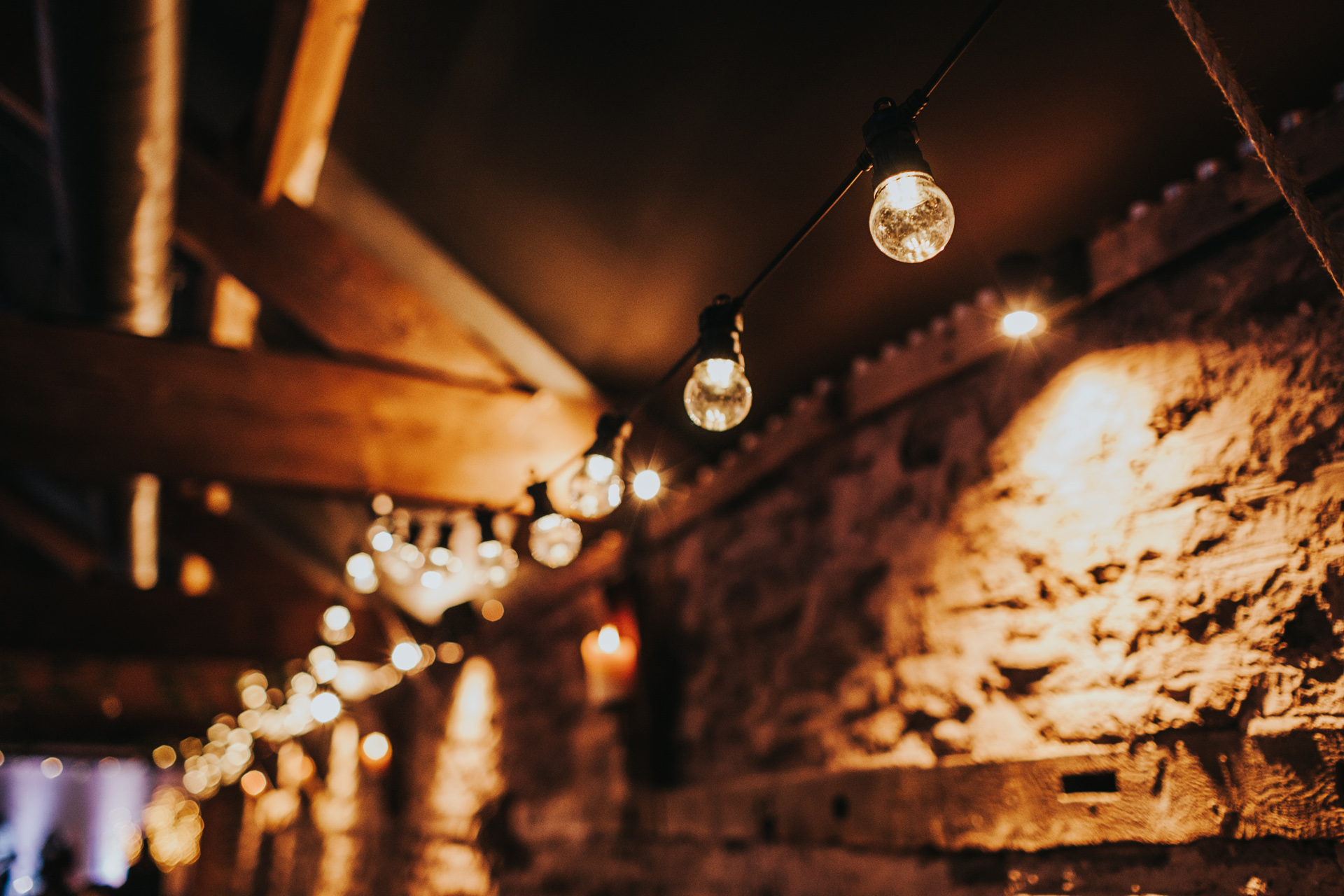 Festoon lights.