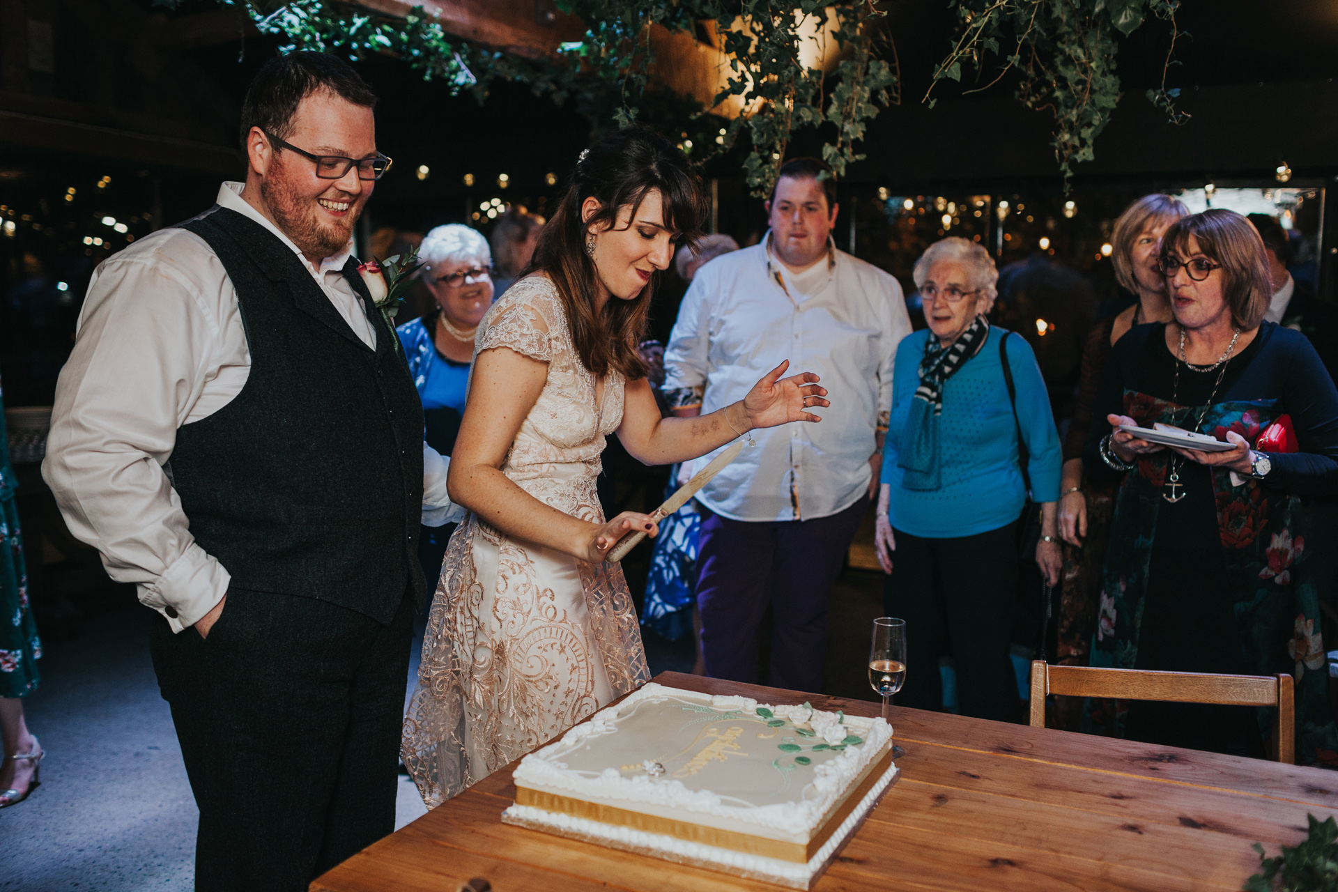 Second cake cutting. 