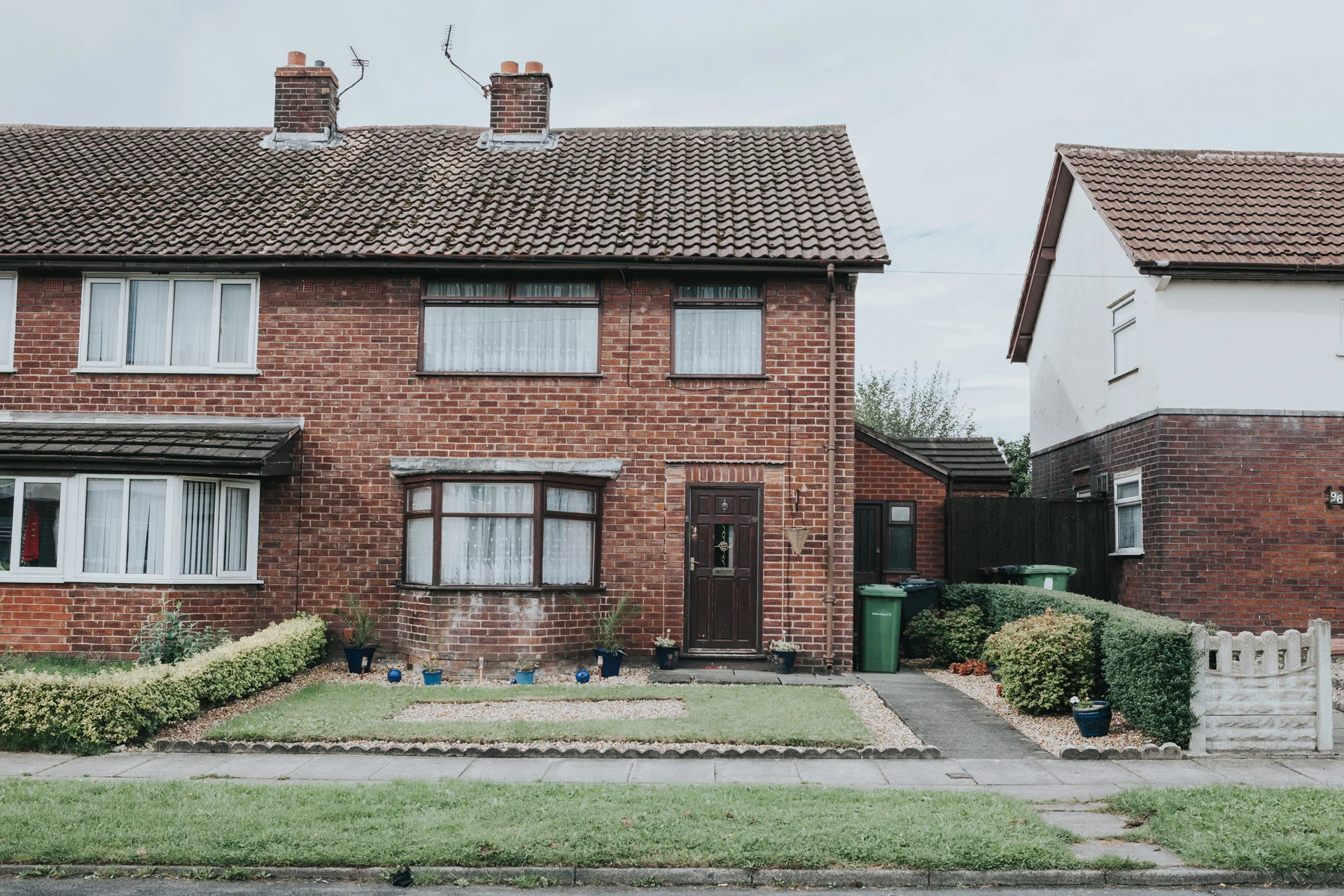 Bride's mothers house in Liverpool. 