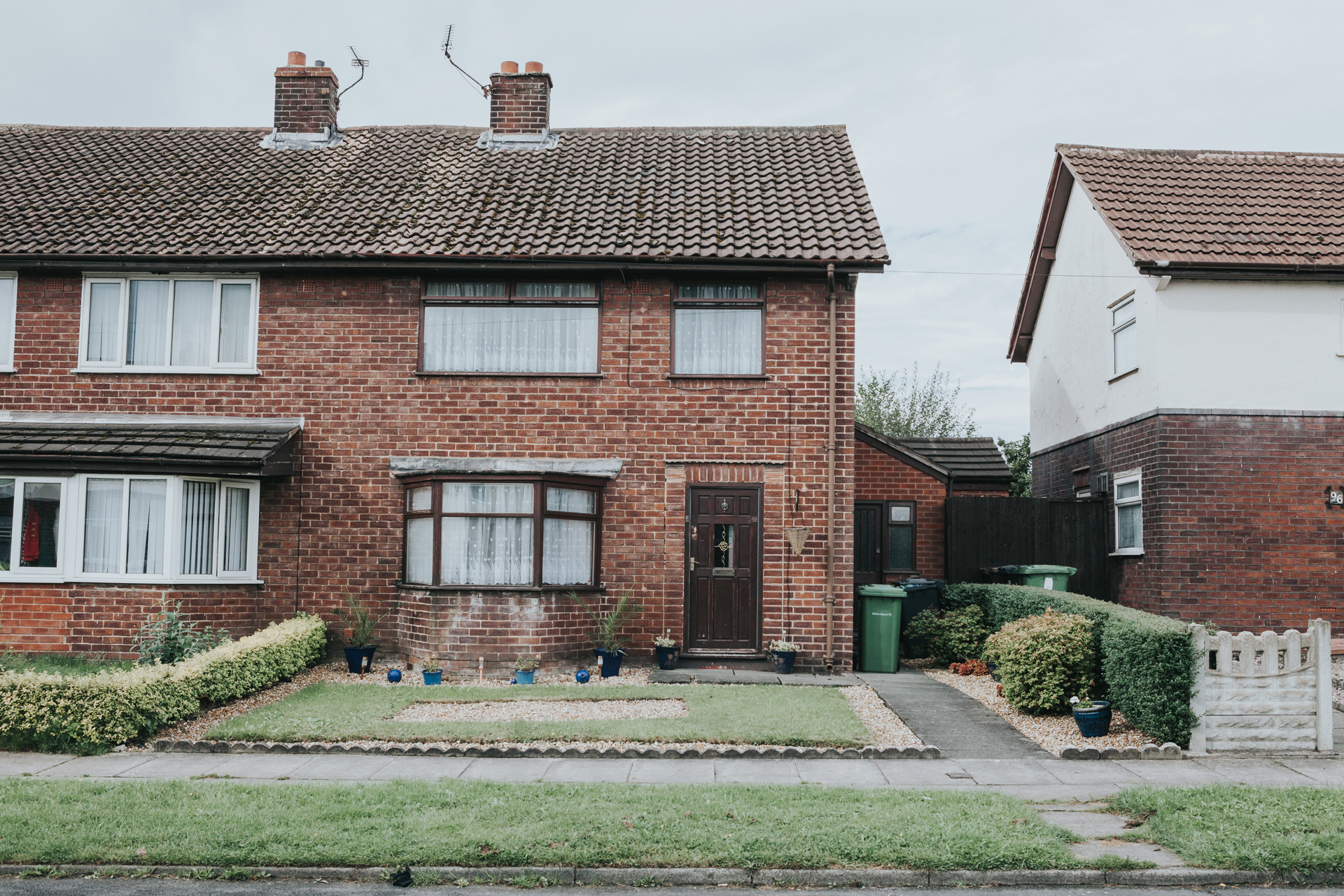 Bride's mothers house in Liverpool.