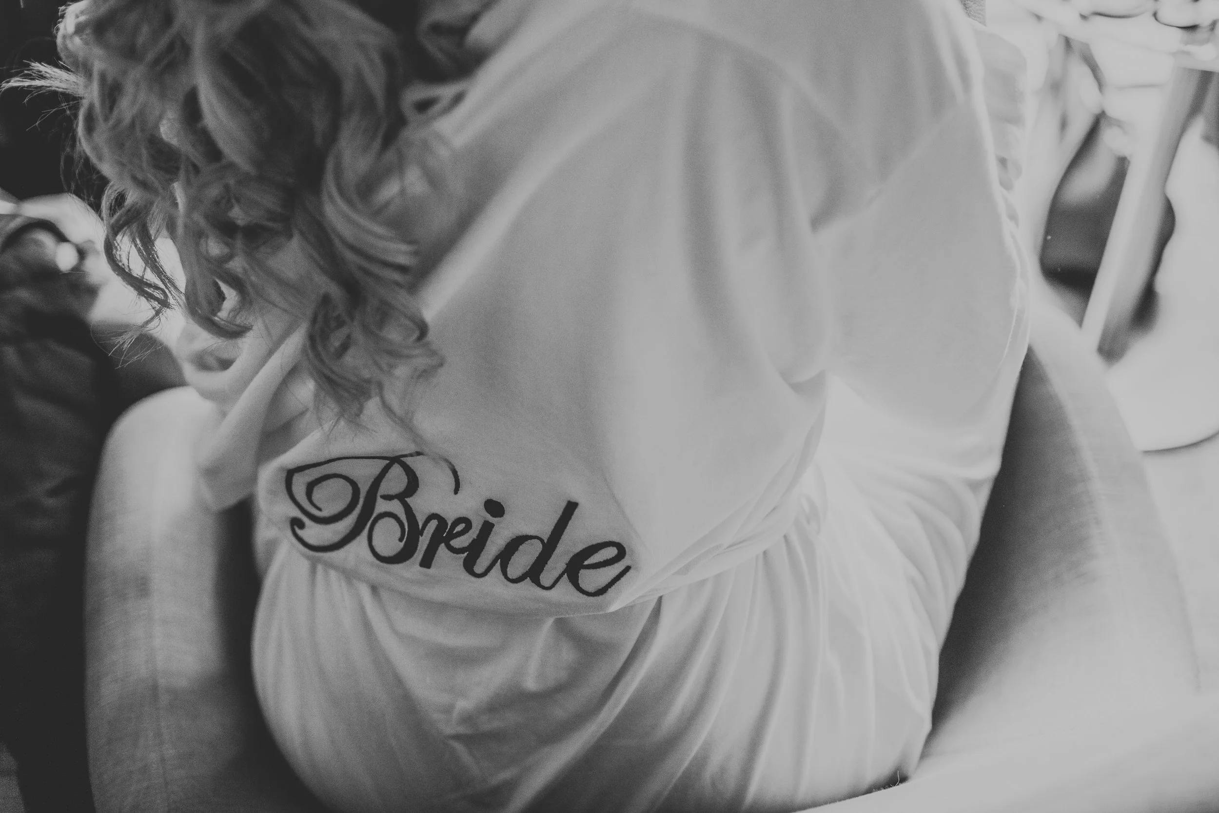 Bride dressing gown. 