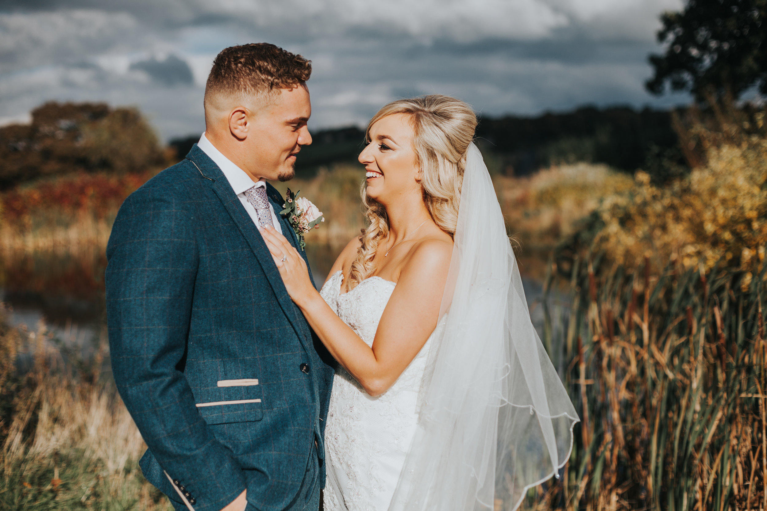 Bride and groom at Stanley House Hotel. 