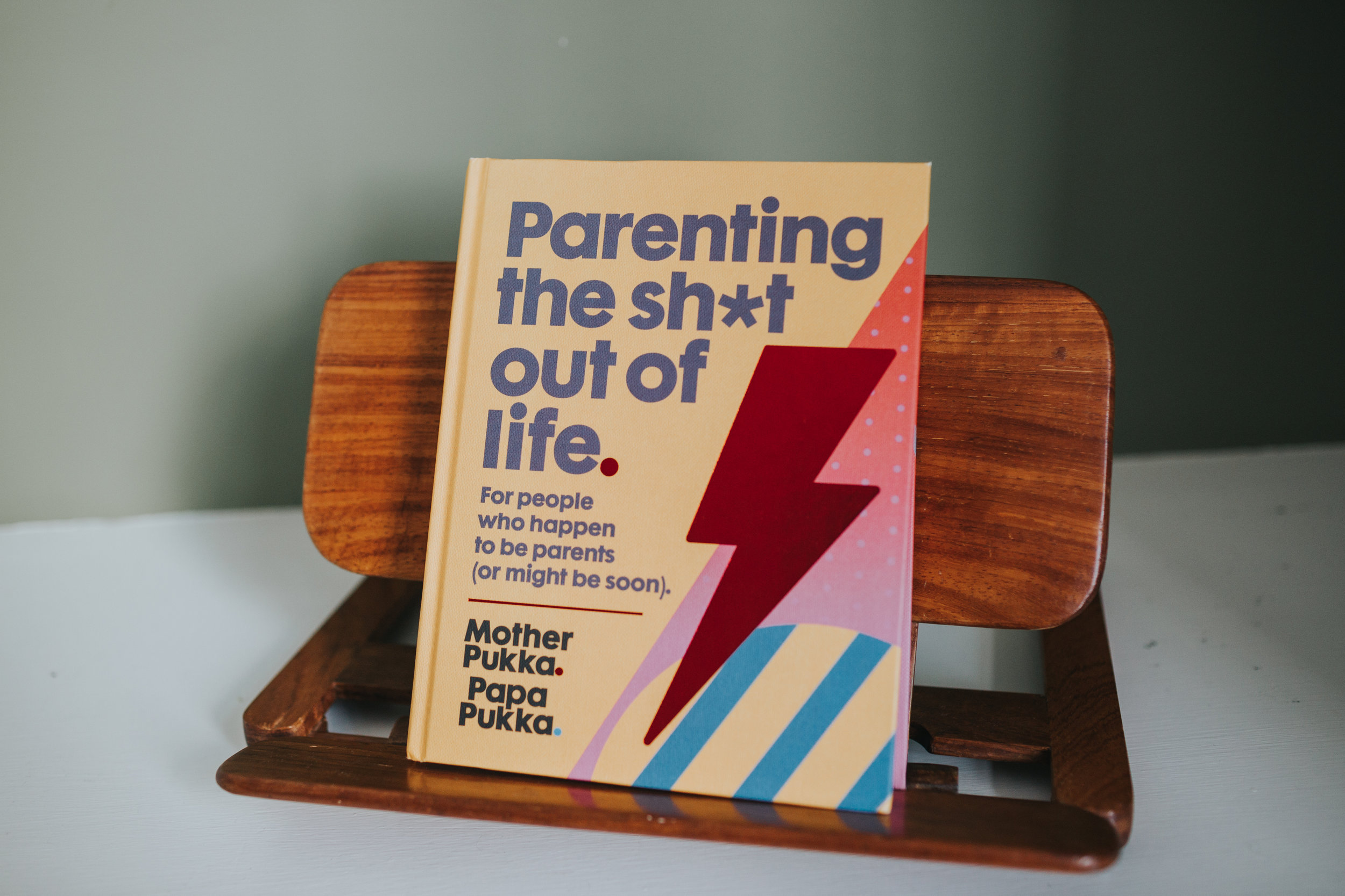 Parenting the Shit Out of Life book. Muther Pukka. Pappa Pukka. 
