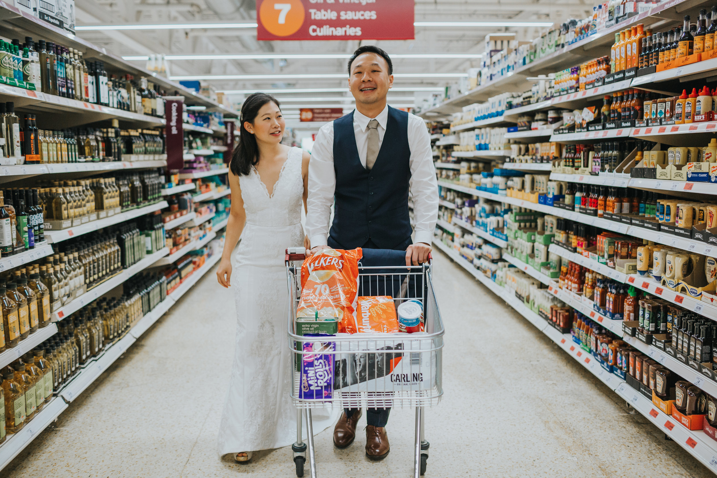 Supermarket engagement shoot. 