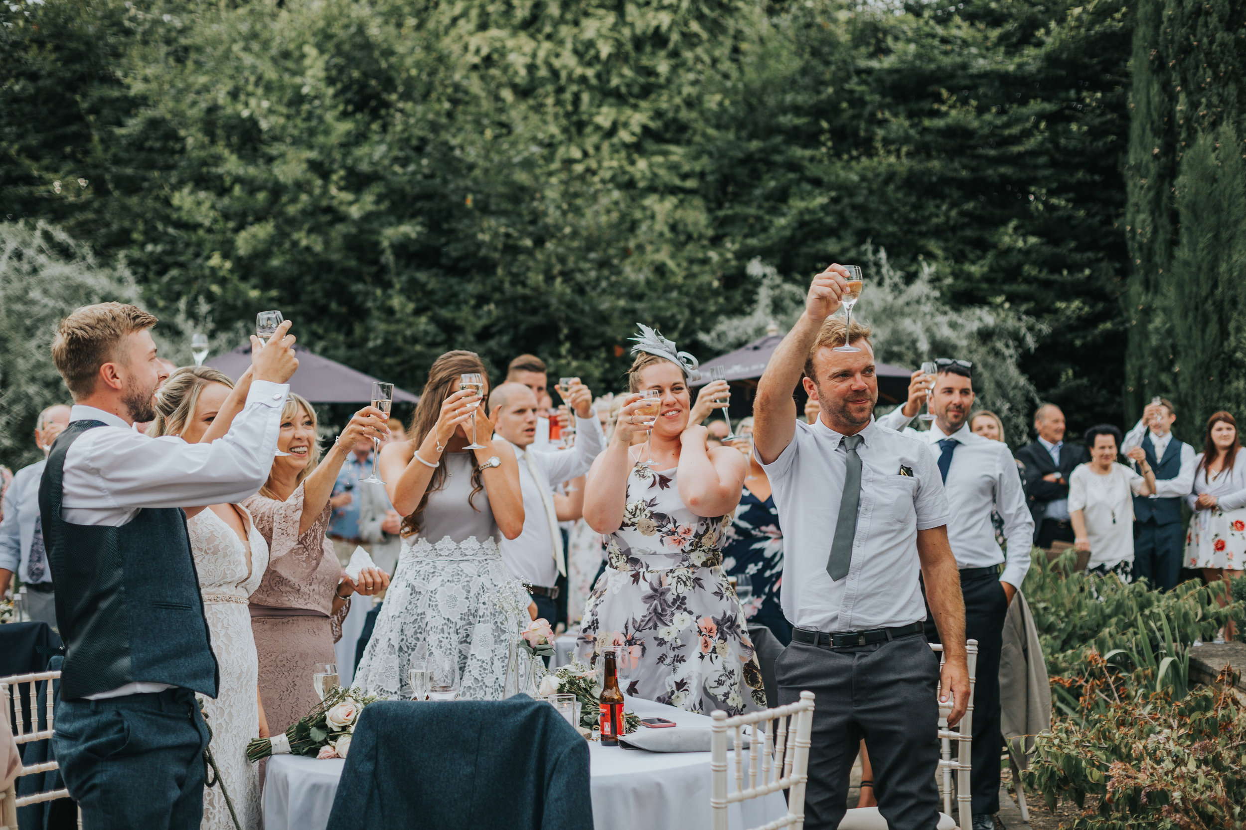 The crowd cheers the speech.  (Copy)