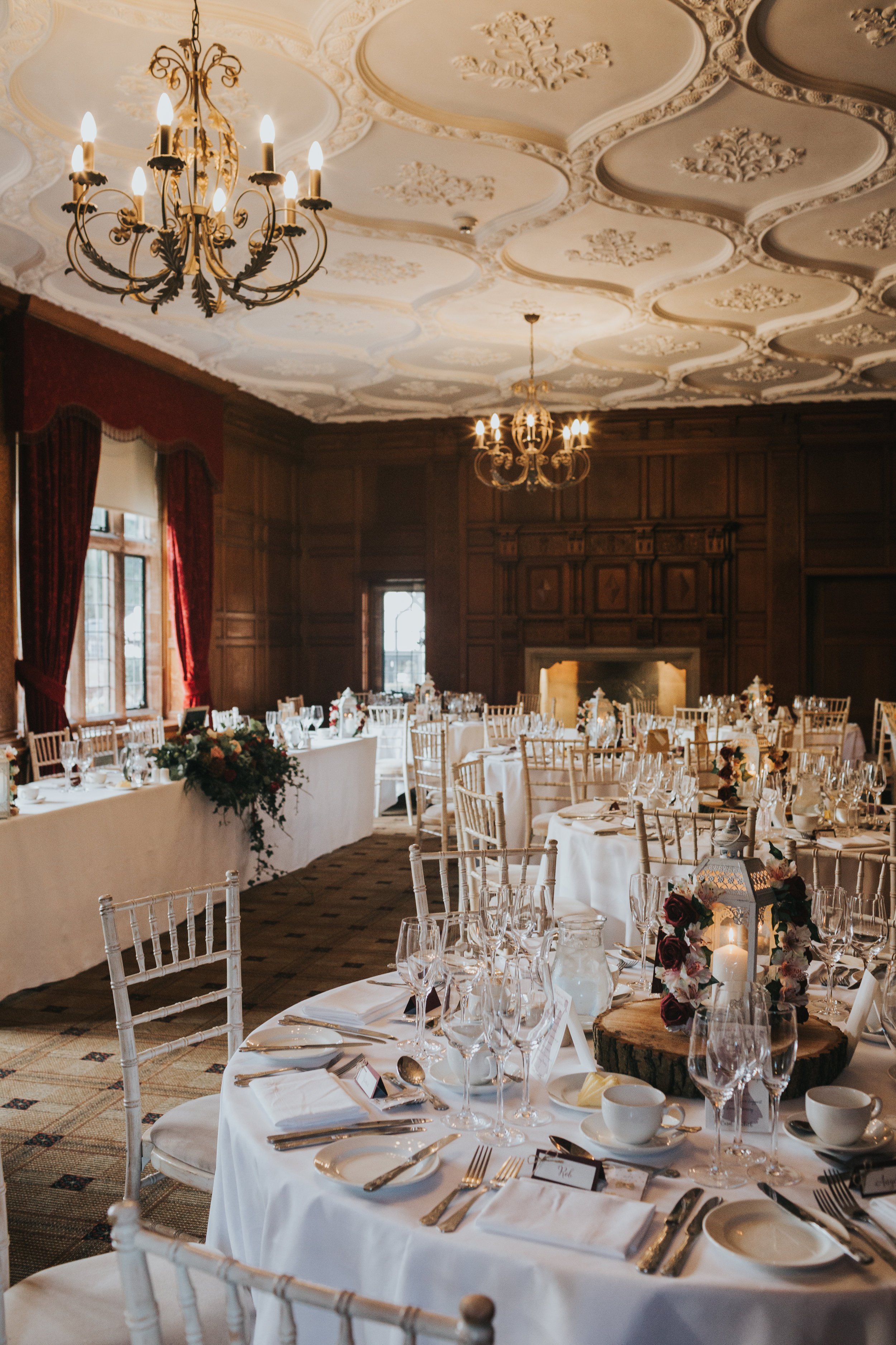 The dining room ready for guests at Inglewood Manor.