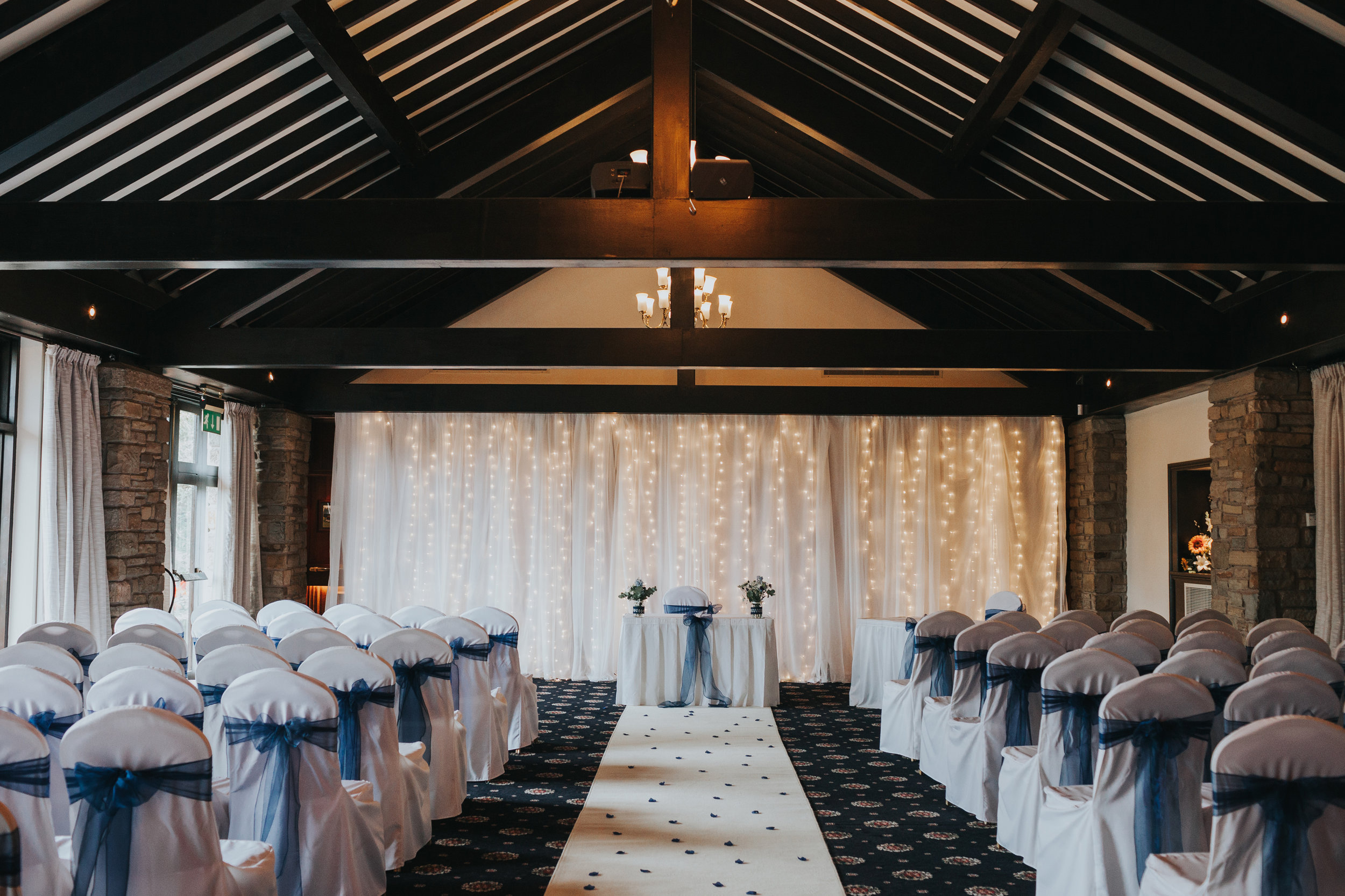 The ceremony room at Mytton Fold.
