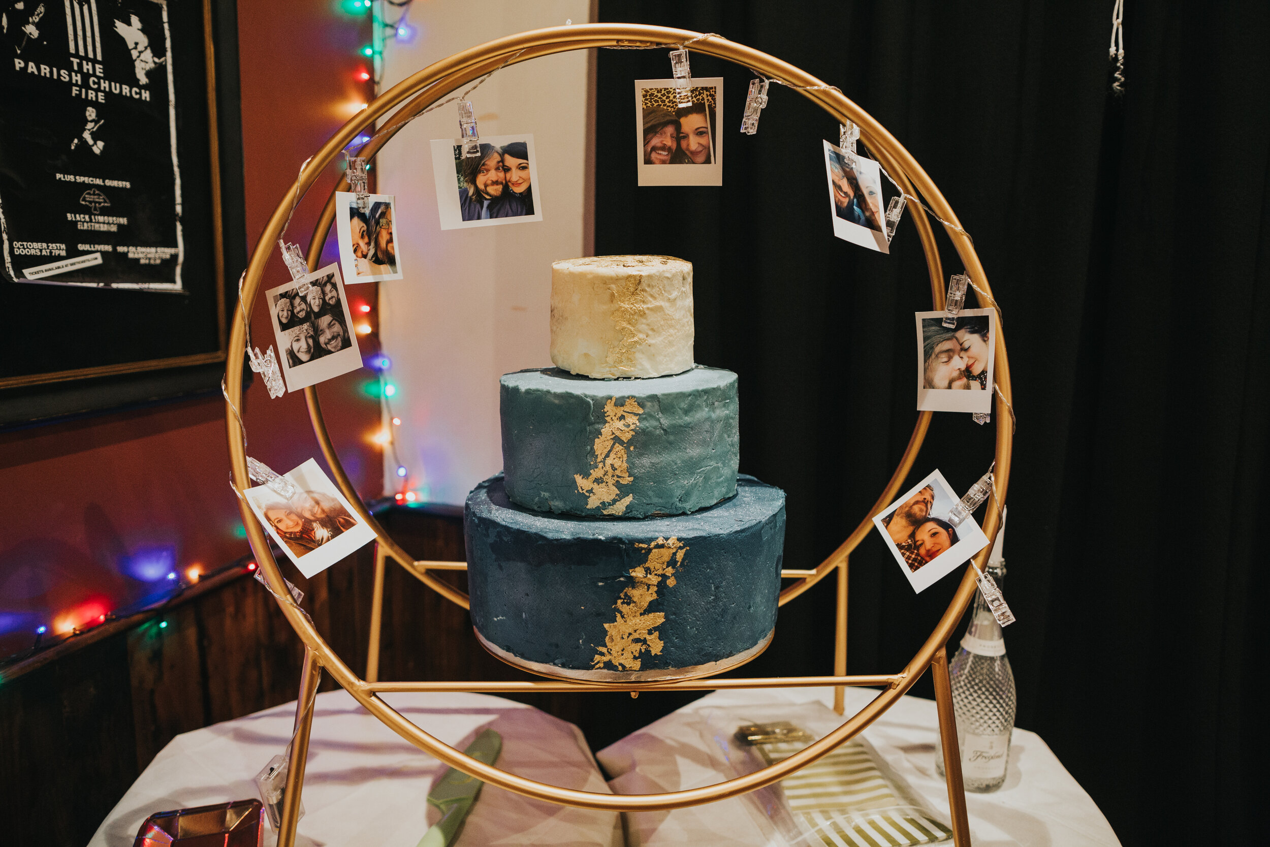 Home made wedding cake, made by the bride.  (Copy)