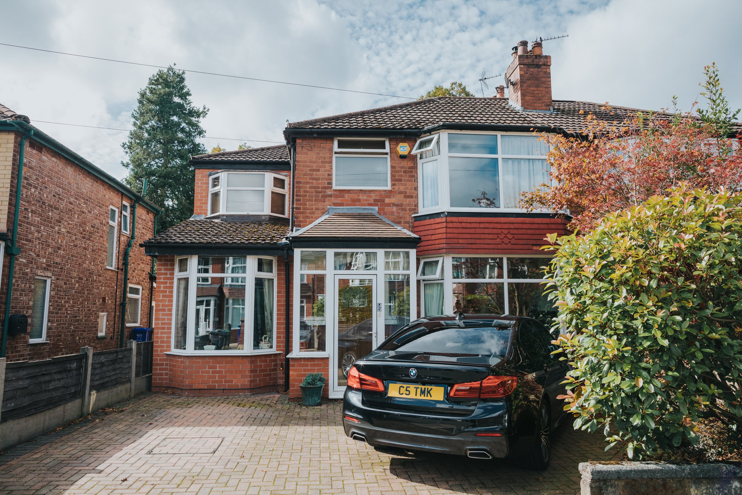 The brides family home in Didsbury