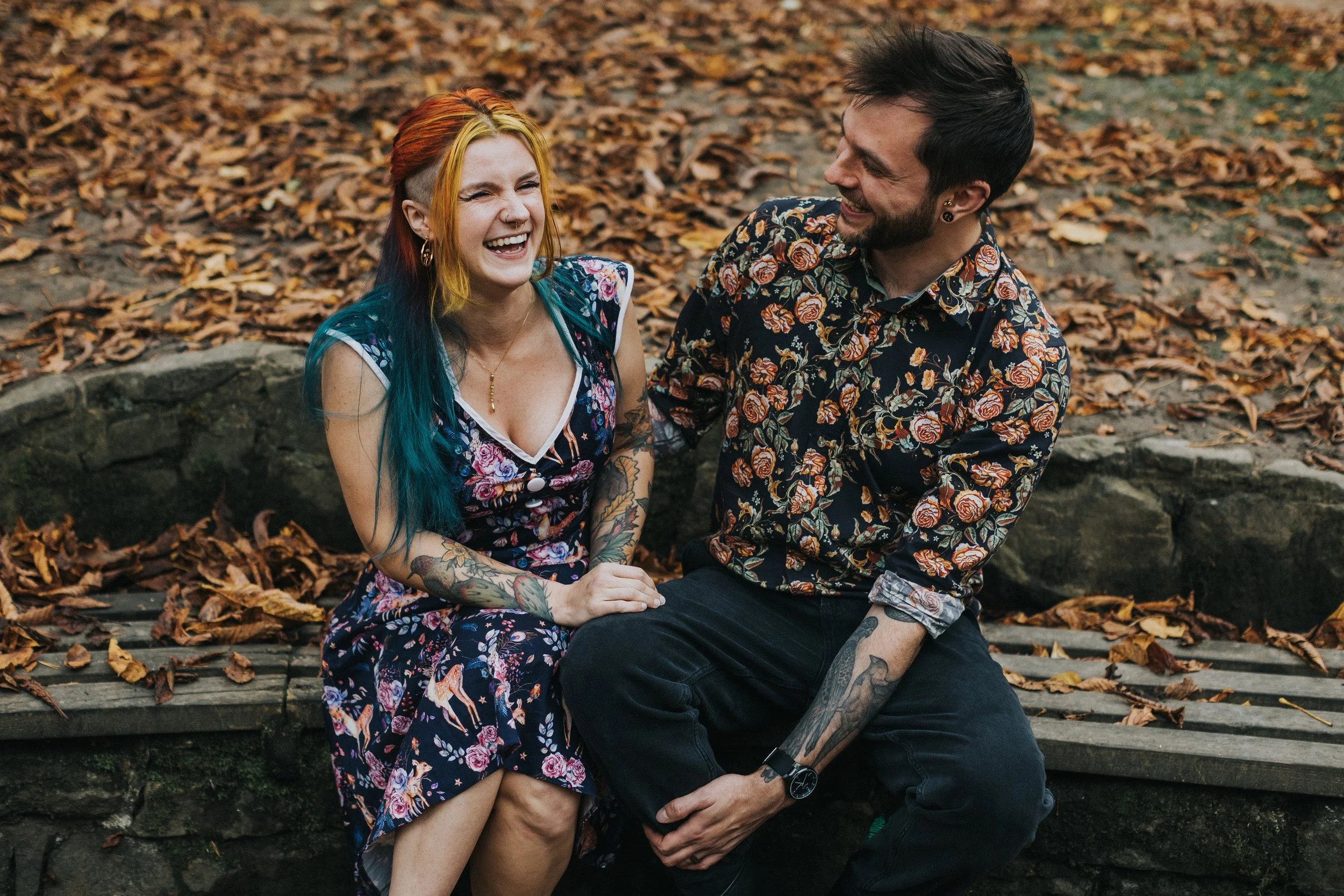 Engagement shoot in Glossop Derbyshire