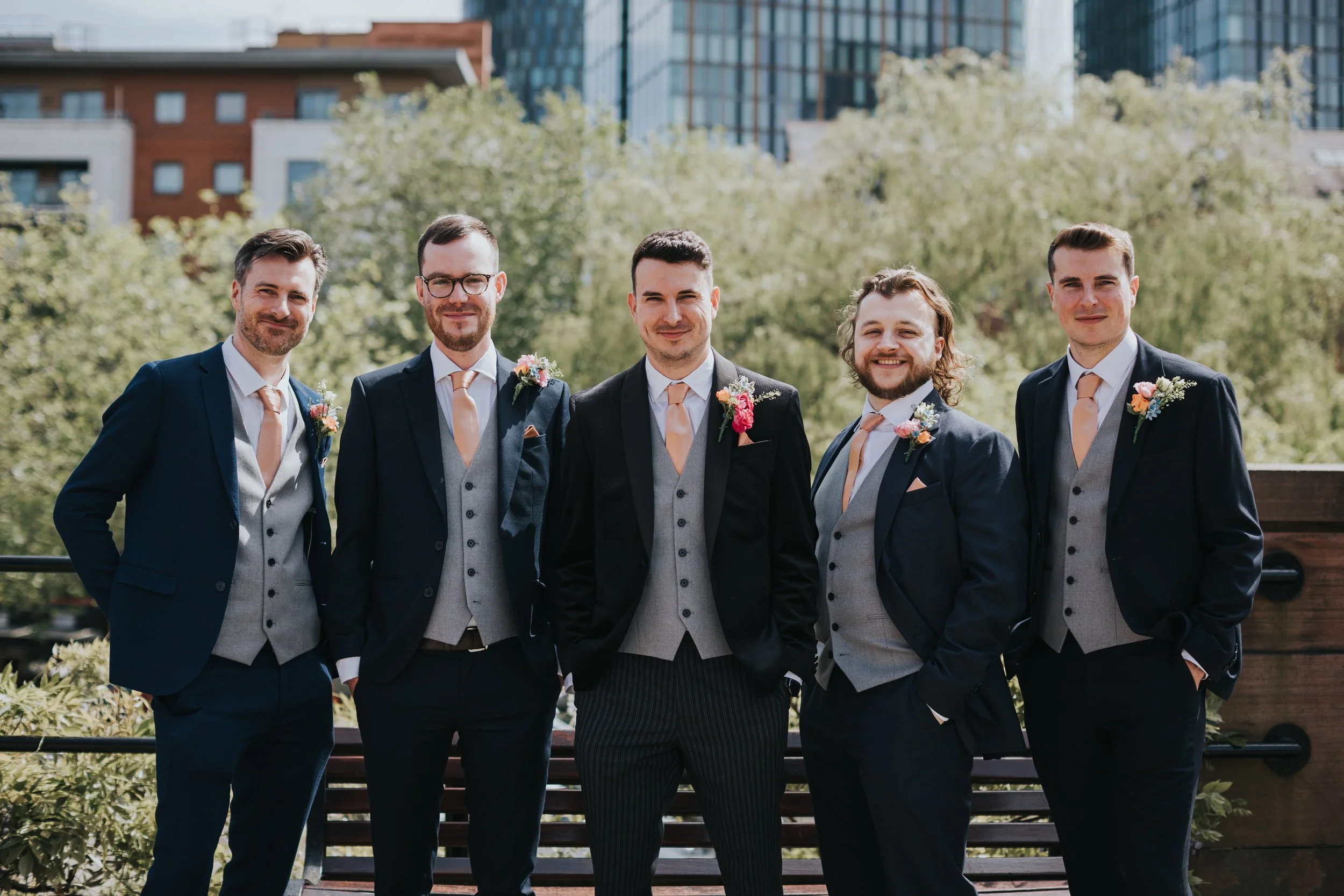 Photo of Groomsmen. 