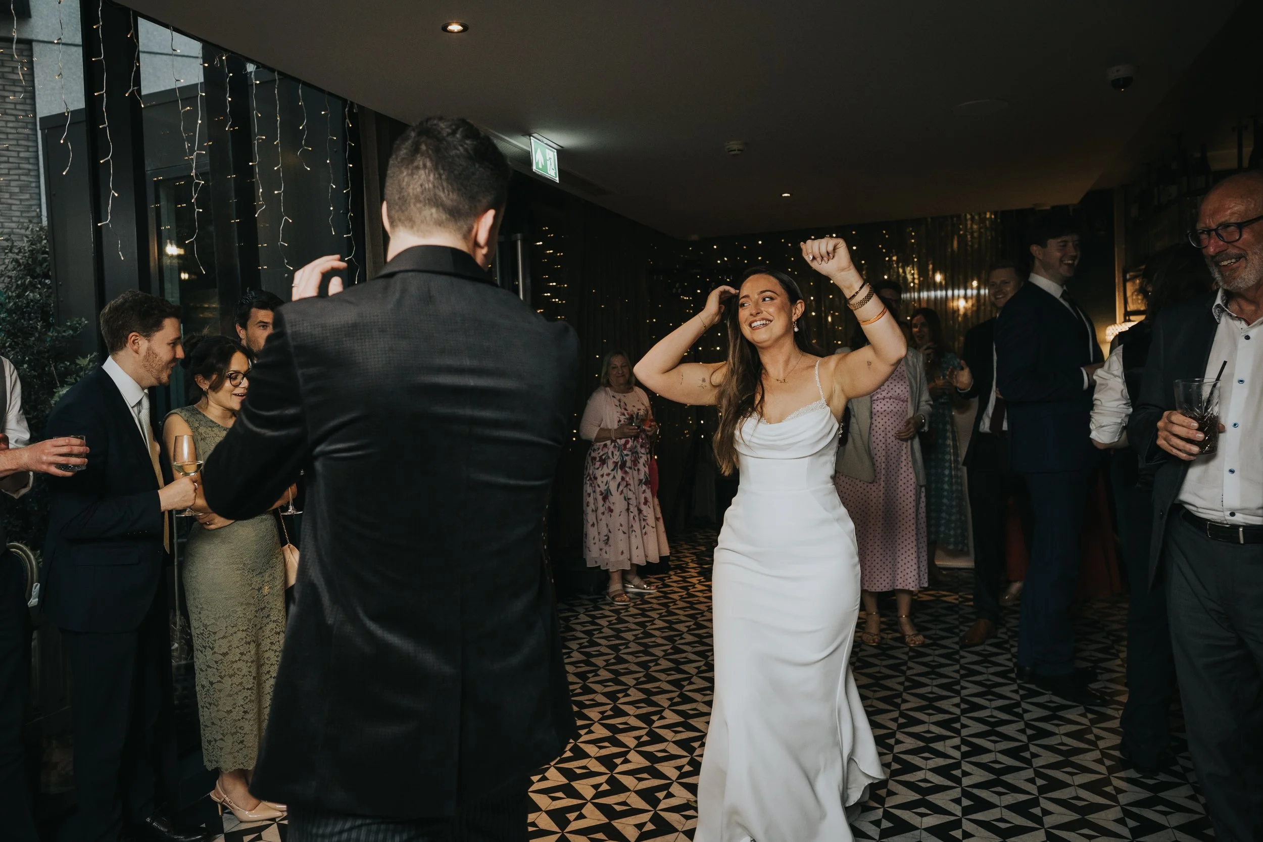 Bride and Groom have their first dance. 