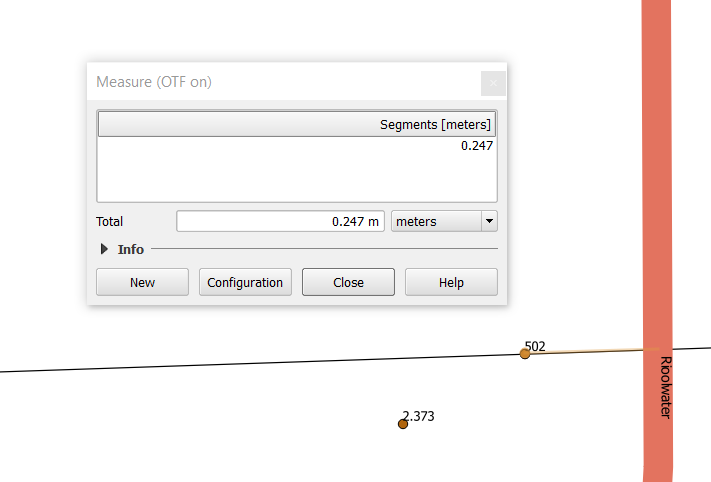 Sewer line location shown differently by two data sets