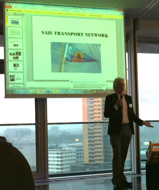 Jan Lundberg speaking at S@IL meeting in Rotterdam, NL.