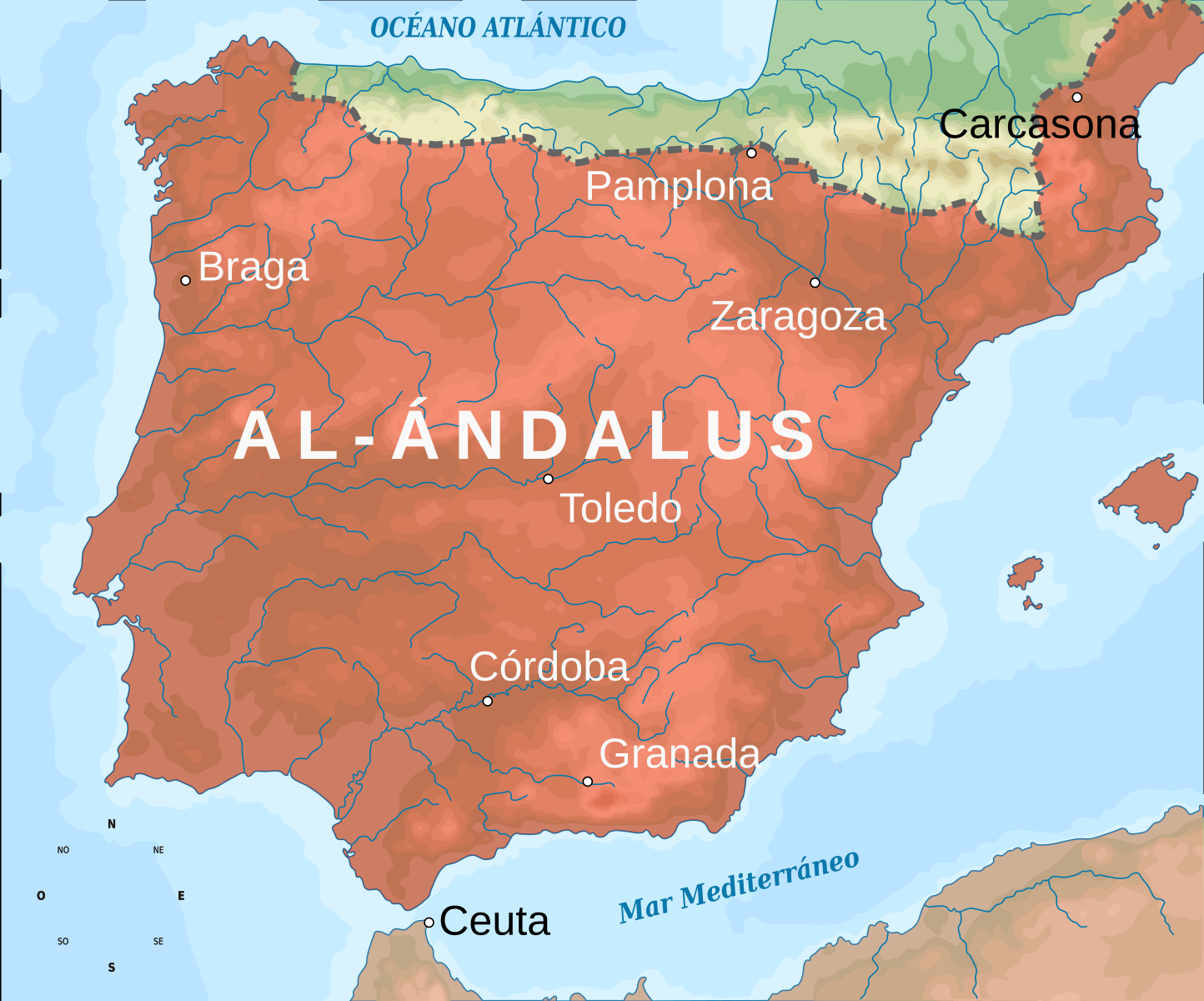 Península Ibérica, año 732