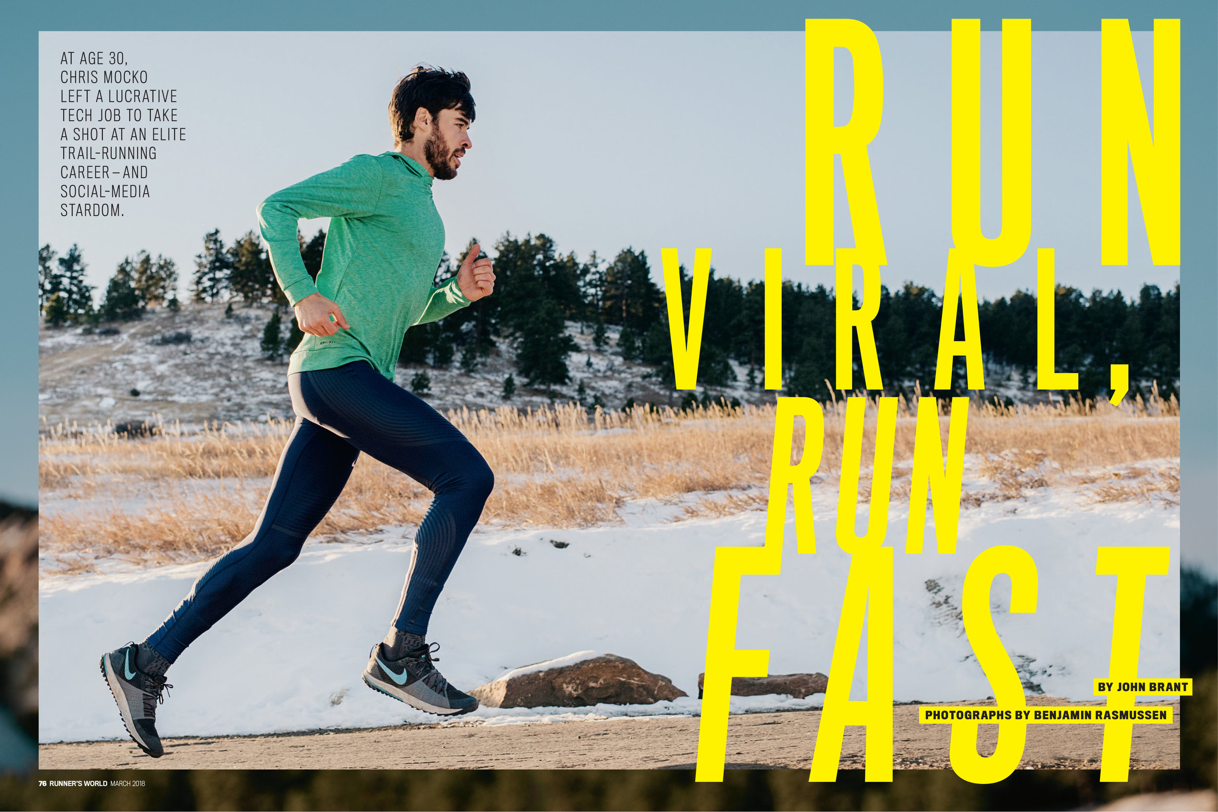 Runner's World March 2018 - Photo by Benjamin Rasmussen