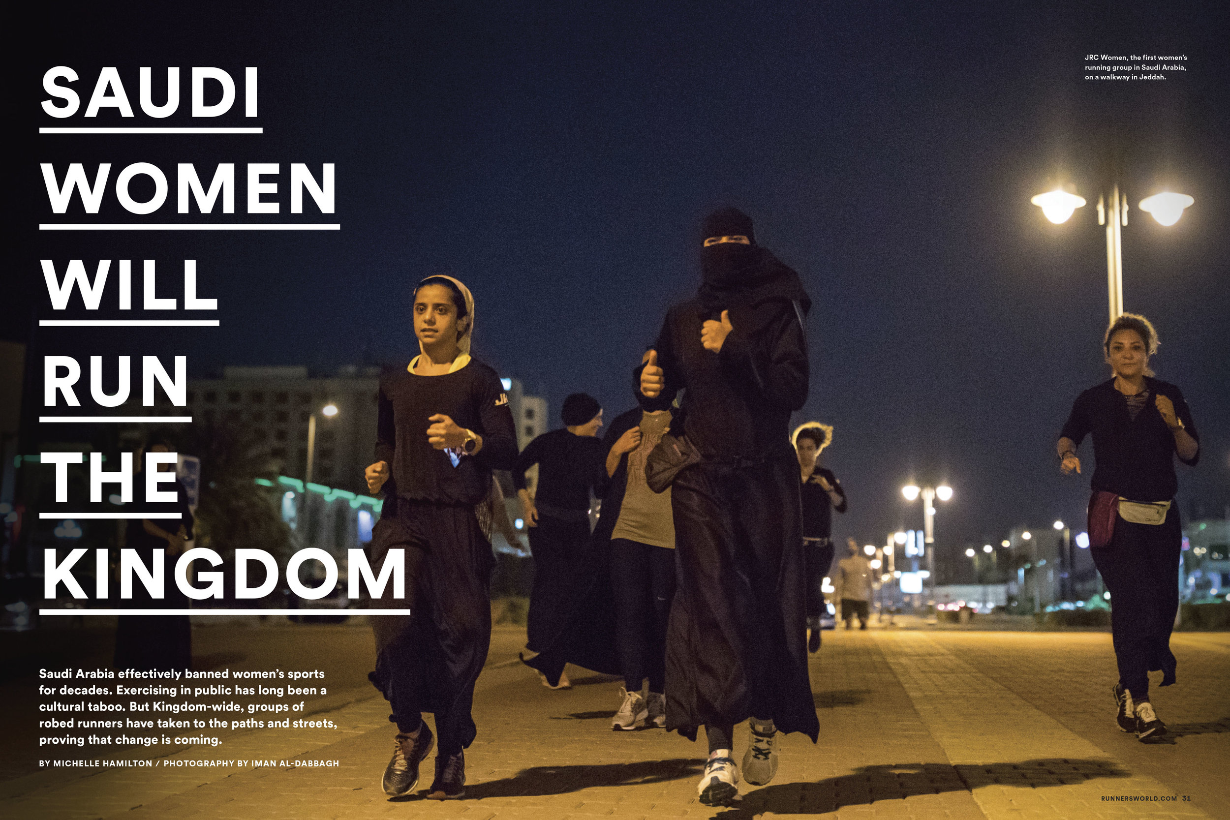 Runner's World Sept 2018 - Photo by Iman Al-Dabbagh