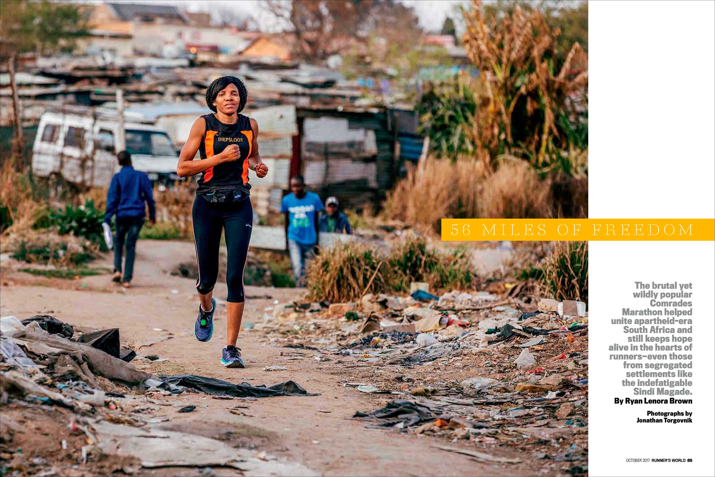 Runner's World Oct 2017 - Photo by Jonathan Torgovnik
