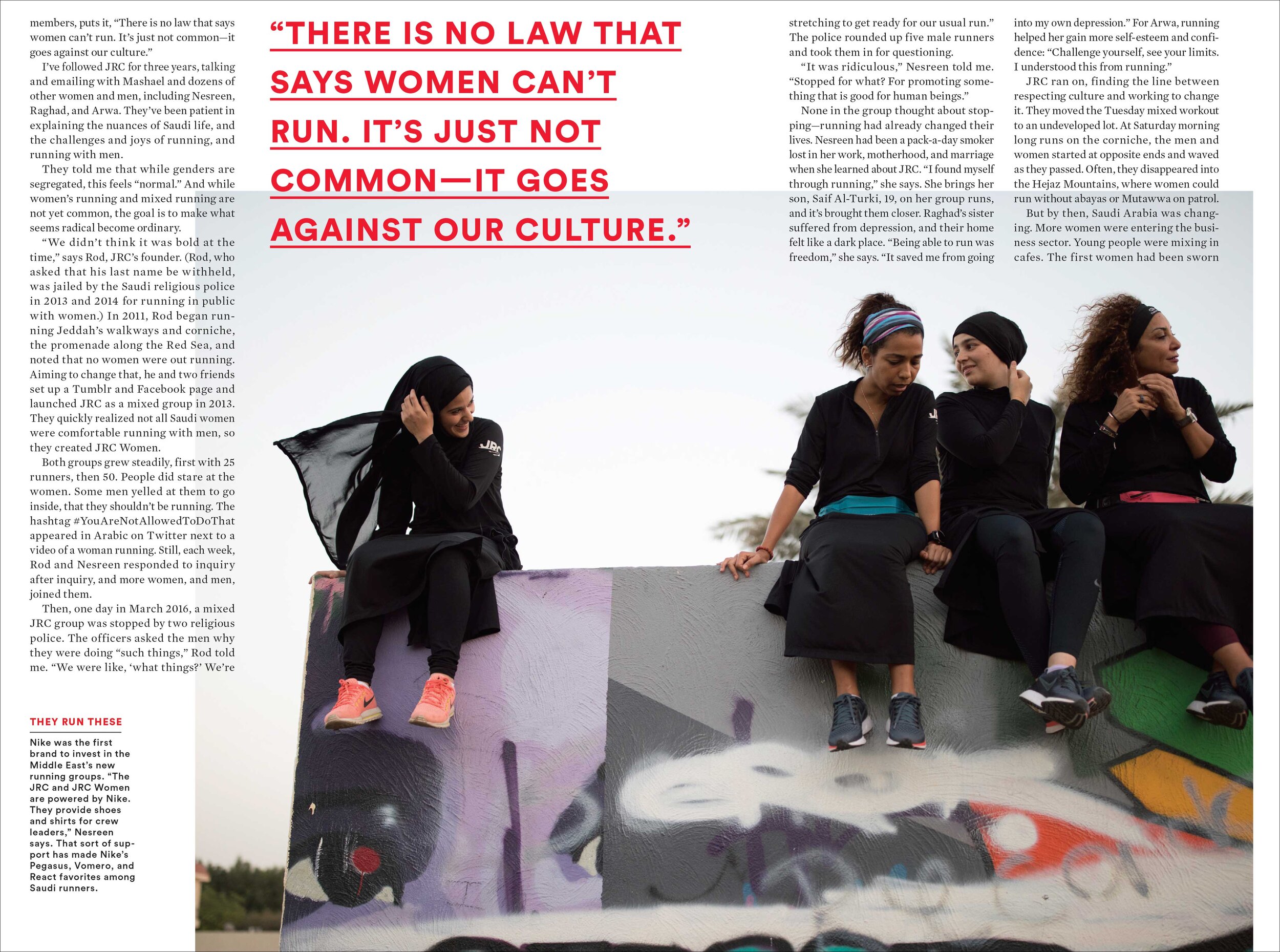 Runner's World Sept 2018 - Photo by Iman Al-Dabbagh