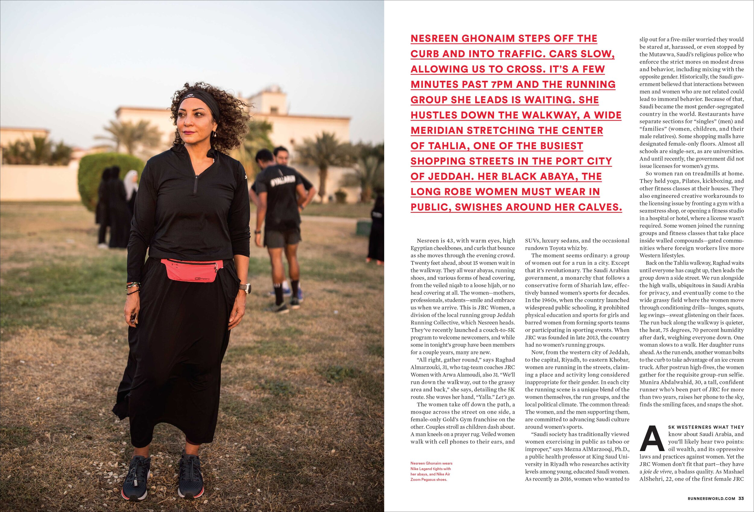 Runner's World Sept 2018 - Photo by Iman Al-Dabbagh