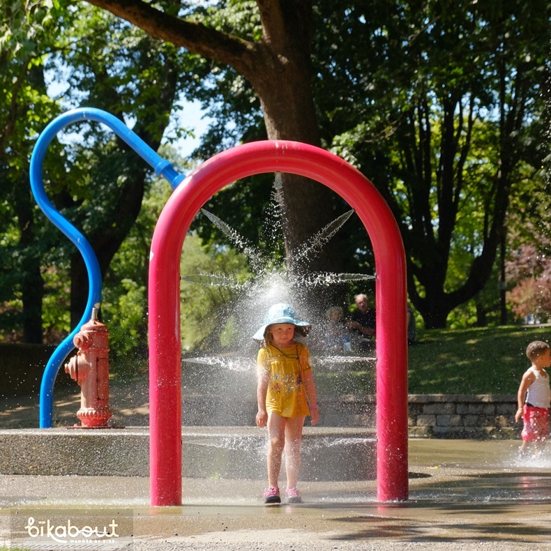 Spray & Play playground at Irving City Park in NE