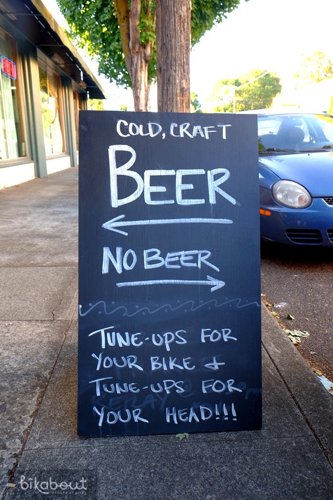 Velo Cult bike shop has 12 craft beers on tap