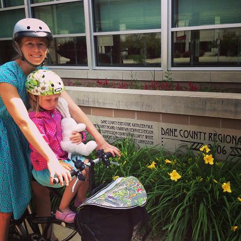 Biking from the Madison airport