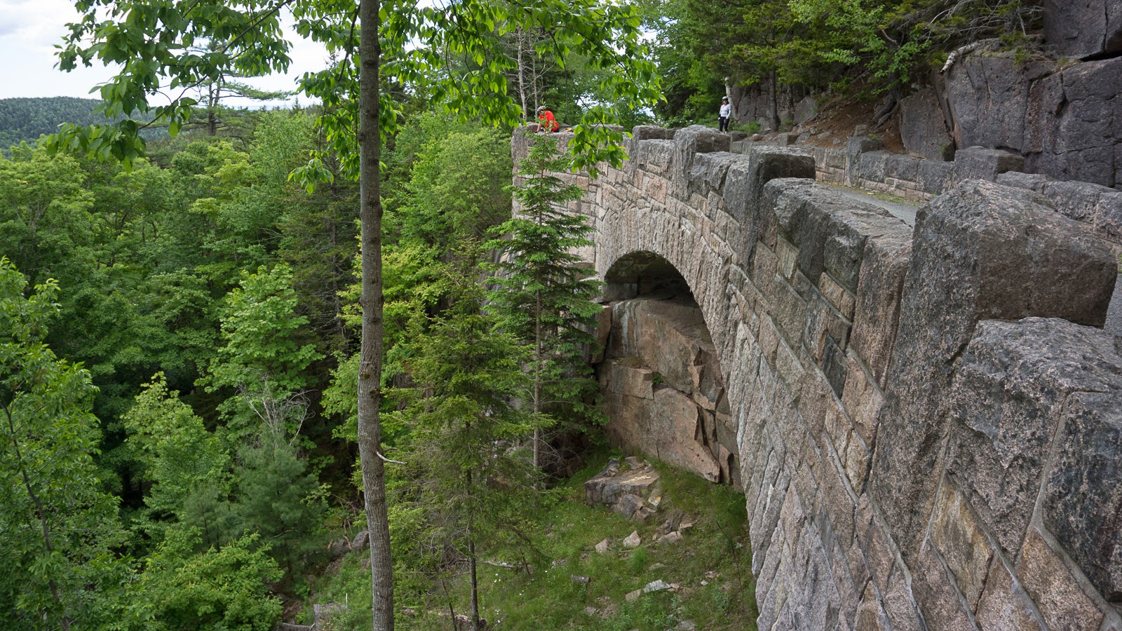 Acadia's Carriage Road bridges funded and built by Rockefeller. Photo by biciakblogspot.com