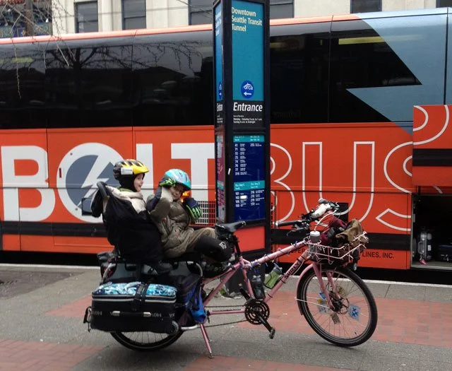 Bolt Bus is also bike friendly allowing bikes in luggage storage when space allows. Picture from f