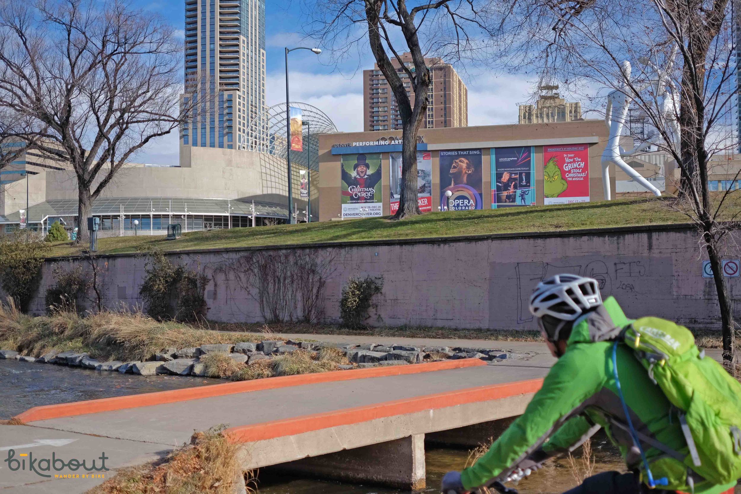 Denver has a slew of river paths that provide a calm ride next to water