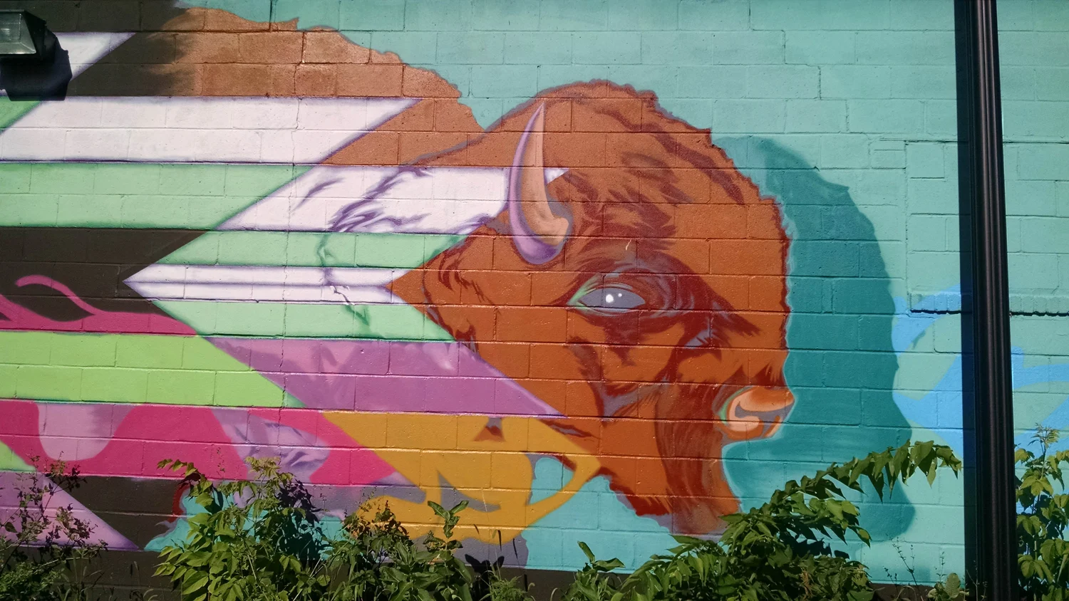 AIOIC Mural on the Hiawatha Bike Tril