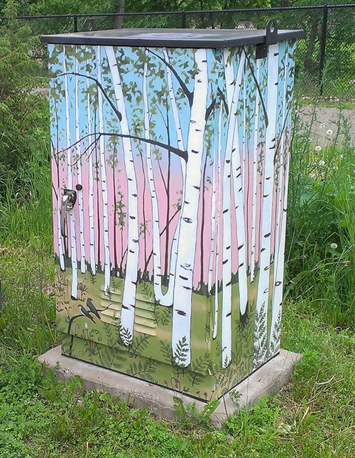 Megan Moore's Utility Boxes are scattered around Minneapolis