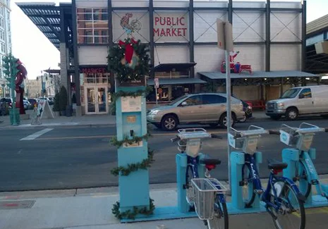 Milwaukee's Bublr bikes are not only open year 'round, but they get festive with it!