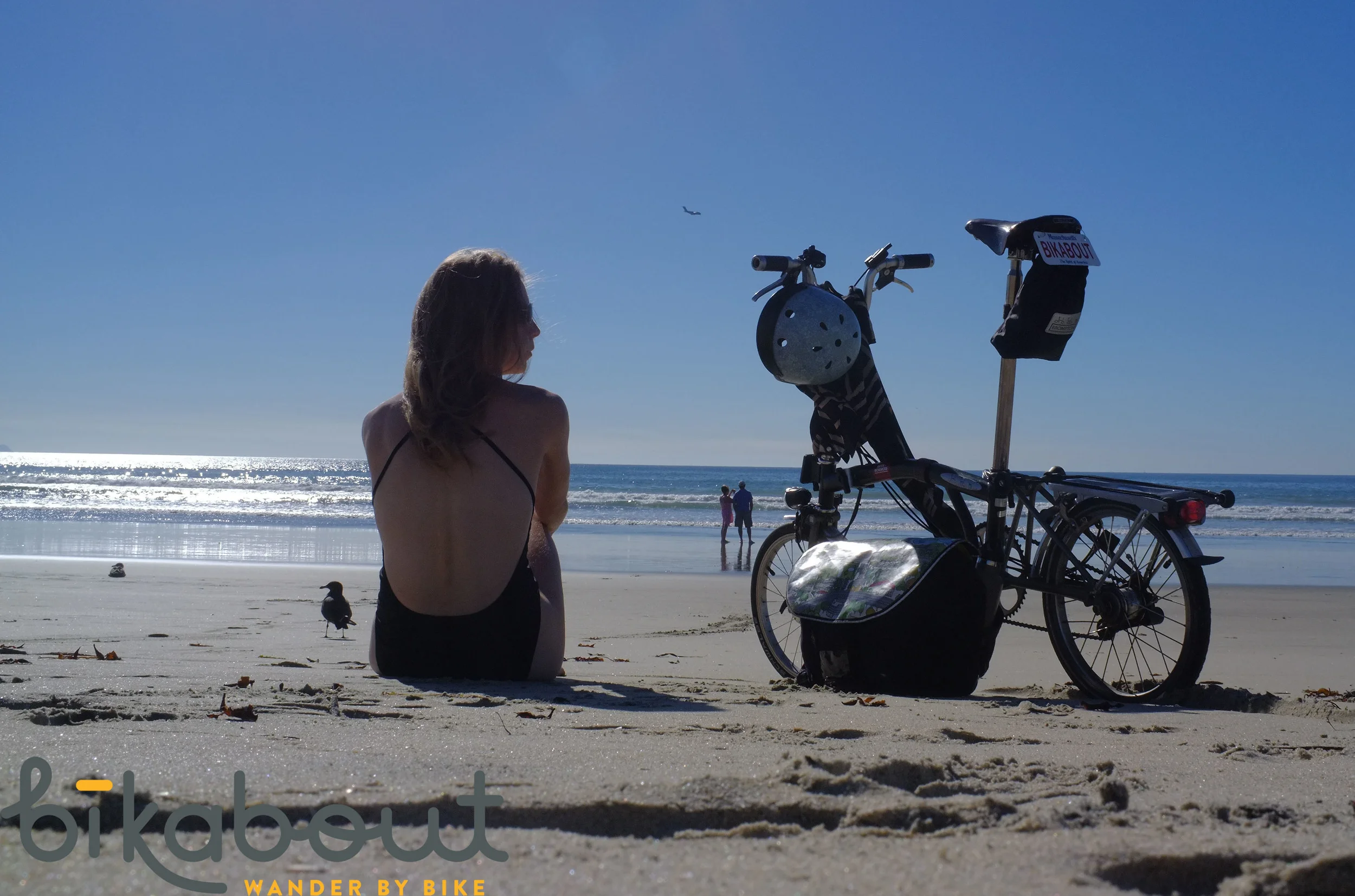 Me very much enjoying Silver Strand Beach in November.