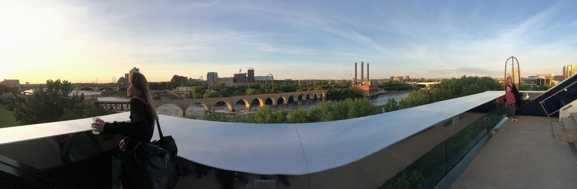The view from the Guthrie Theatre. Photo credit to Steven Nutter.