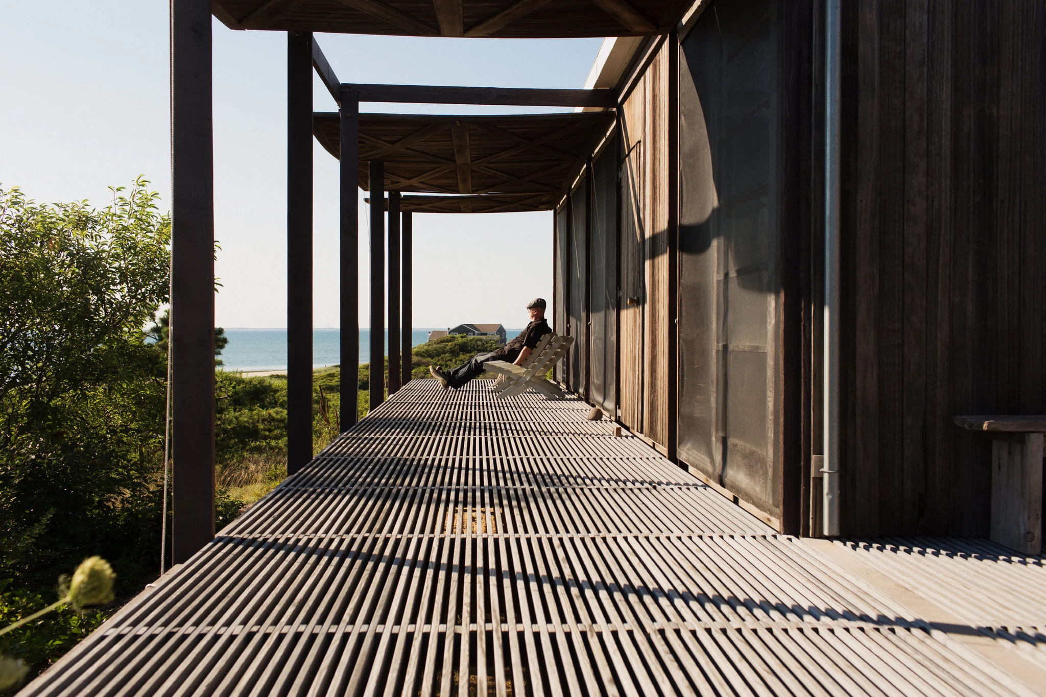 "Hatch House" in Wellfleet, is a modern house you can rent. Photo credit to NYTimes