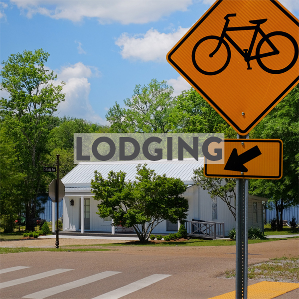 bike friendly hotels & airbnbs in New Albany & Oxford