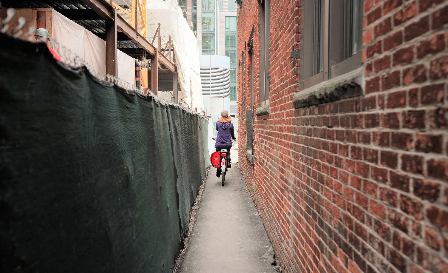 Biking from Flour through Boston's "innovation district" ever changing construction zone.