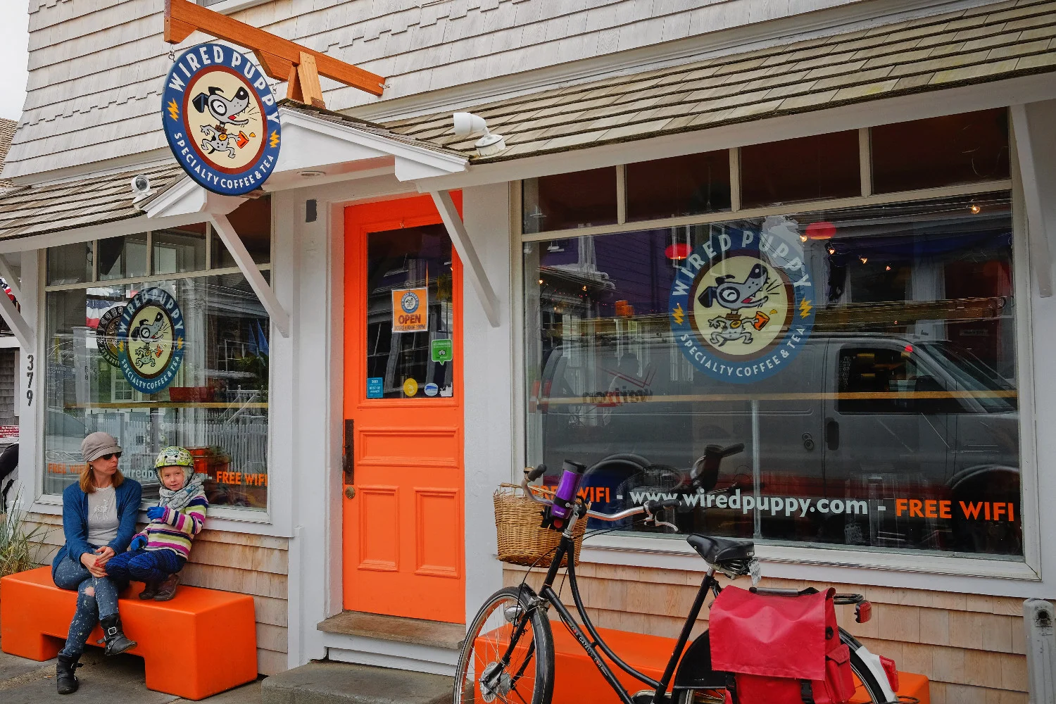 Refueling at Wired Puppy in downtown Ptown.