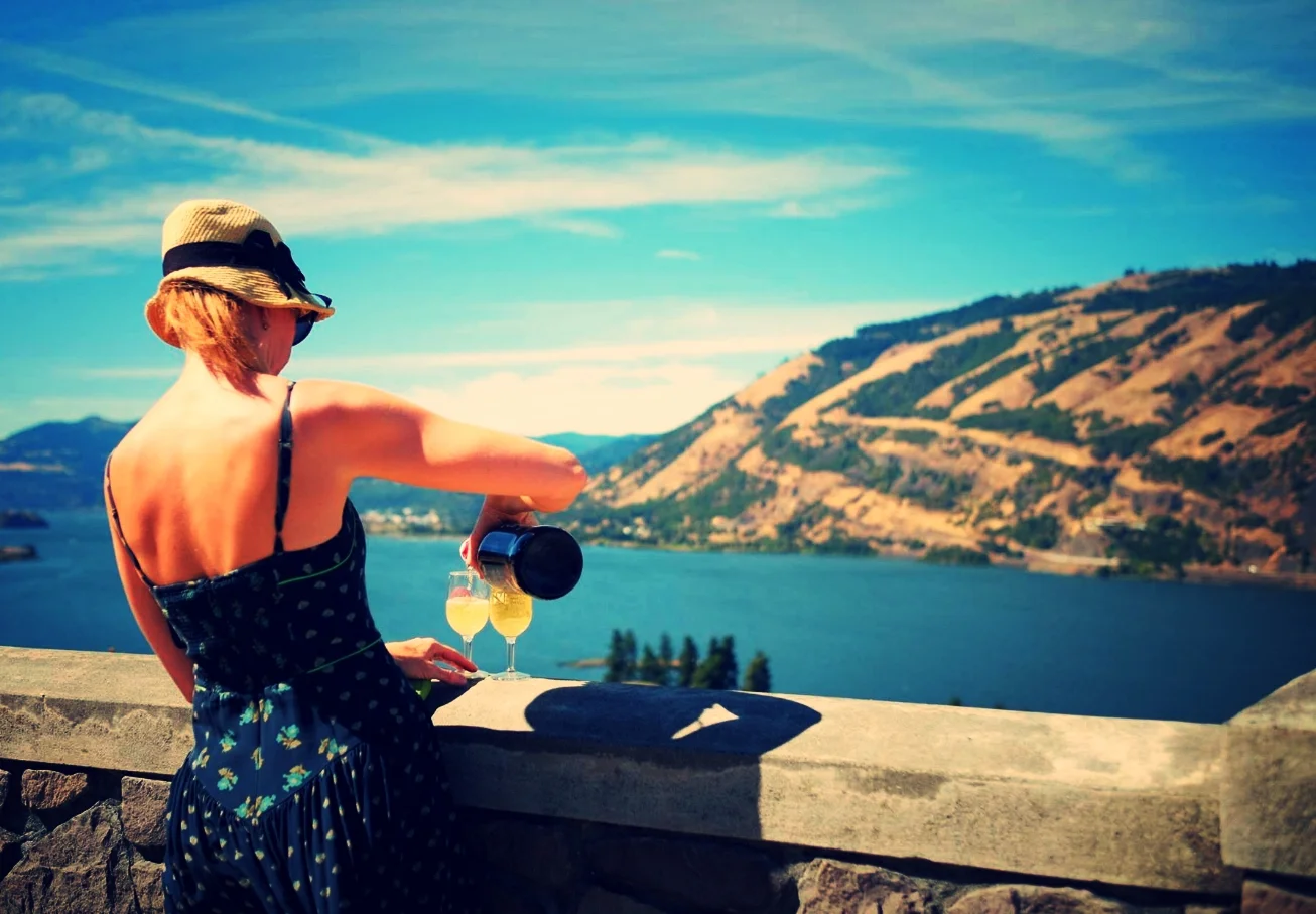 Historic Columbia River Highway trail, Hood River, Oregon