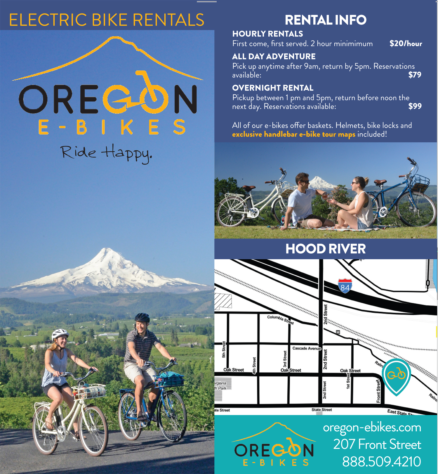 Oregon Ebikes Rack Card