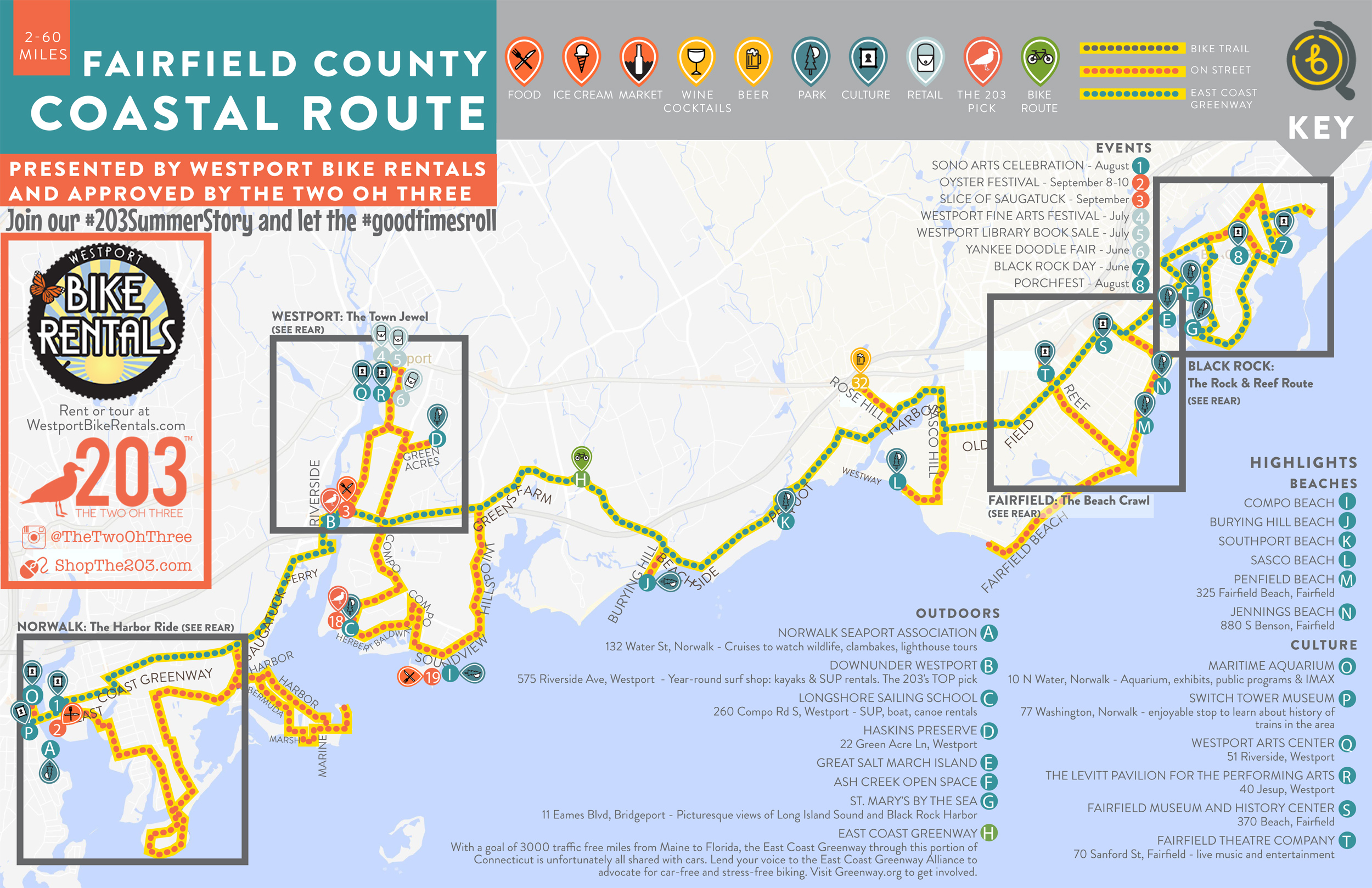 Map for Westport Bike Rentals