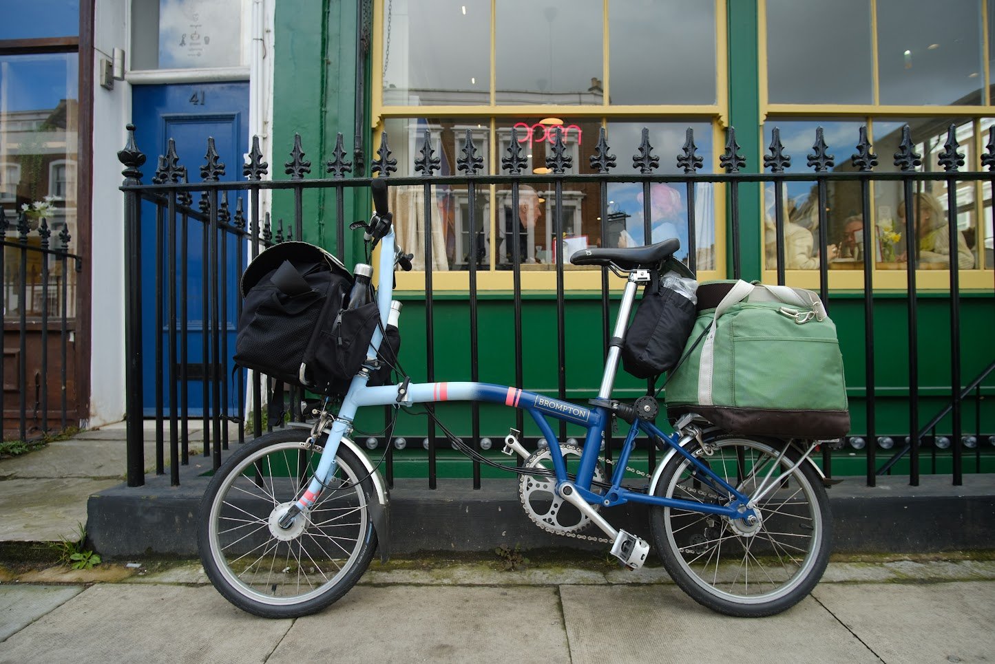 Our Bromptons came home to London.
