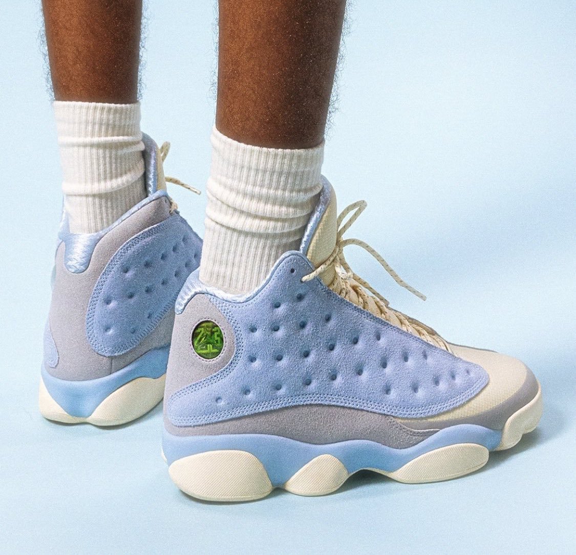 Nike x Solefly Air Jordan 13 Retro SP - Muslin / Celestine Blue