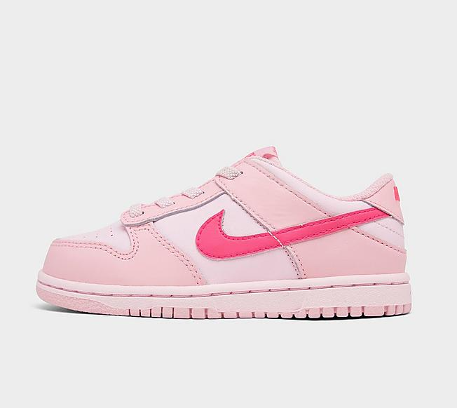 nike dunk pink foam on feet