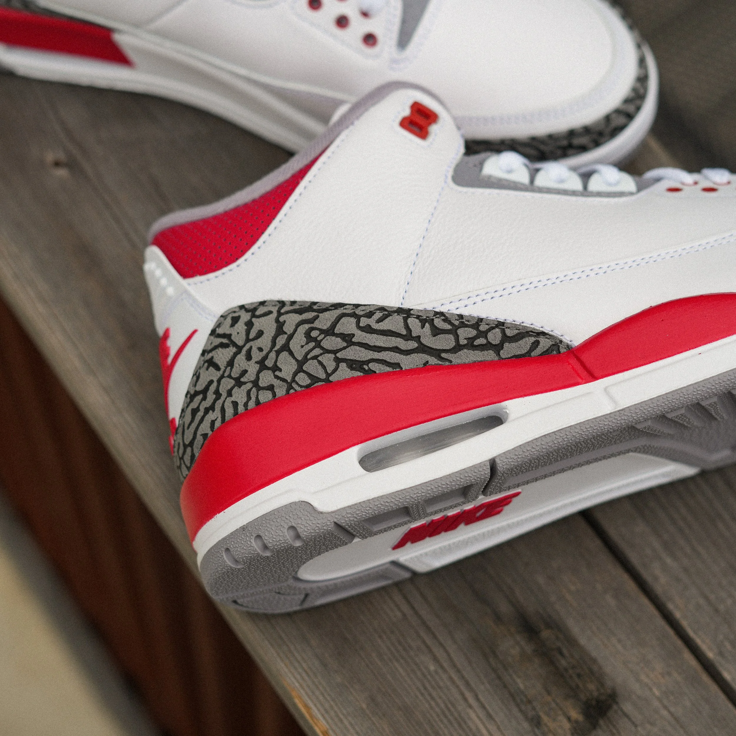 jordan 3 retro white fire red black