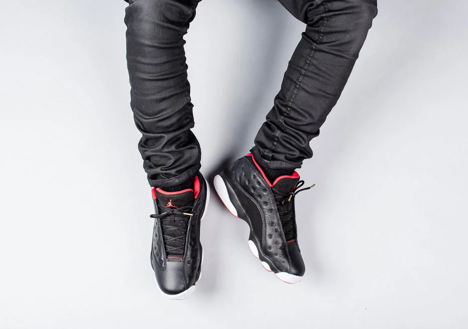 jordan 13 bred on feet