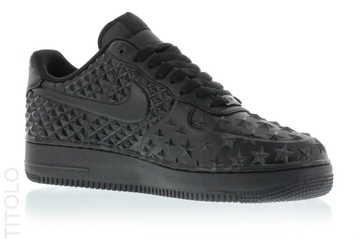 nike air force 1 black stars