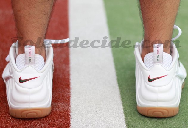 Here's a Look At the 'Winter White' Nike Air Foamposite Pro On-Foot