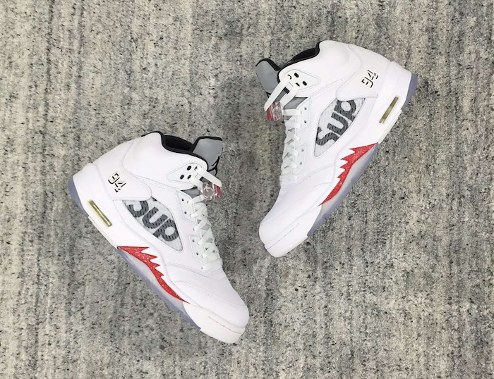 air jordan 5 supreme white